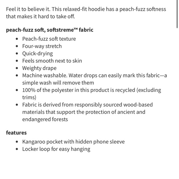 NWT Lululemon Softstreme Hoodie Storm Teal Size 4 - Picture 9 of 10